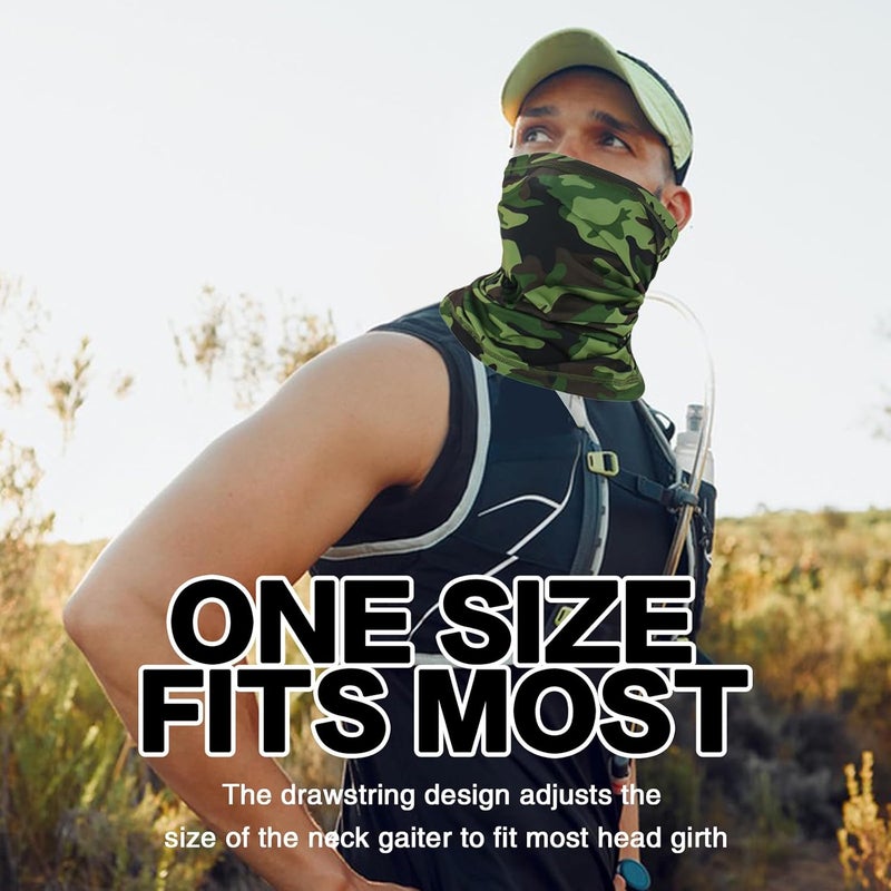 Cisnocr Cooling Neck Gaiter for Men Women Gator Face Mask Scart Cover Fishing Motorcycle Breathable Sun Protection Balaclava Bandana - Image 4